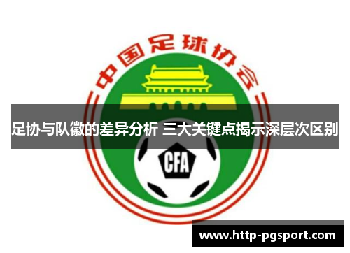 足协与队徽的差异分析 三大关键点揭示深层次区别