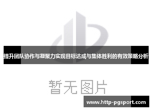 提升团队协作与凝聚力实现目标达成与集体胜利的有效策略分析