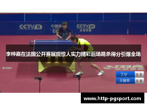 李梓嘉在法国公开赛展现惊人实力精彩后场跳杀得分引爆全场